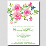 Floral Bridal shower Invitation