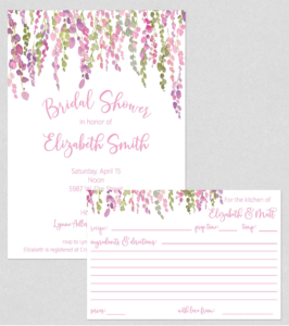 Wisteria Floral Invitation