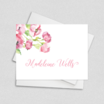 peony note cards