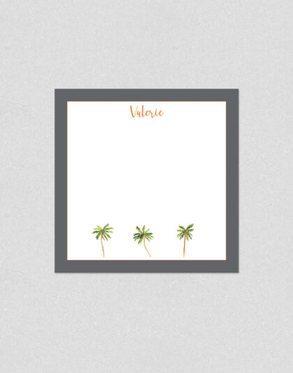 palm tree stationery