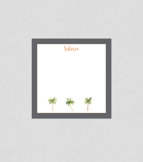 palm tree stationery