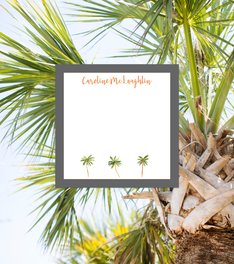 Tree Motepad Palm Tree Square Memo Pad | Lafayette Papers