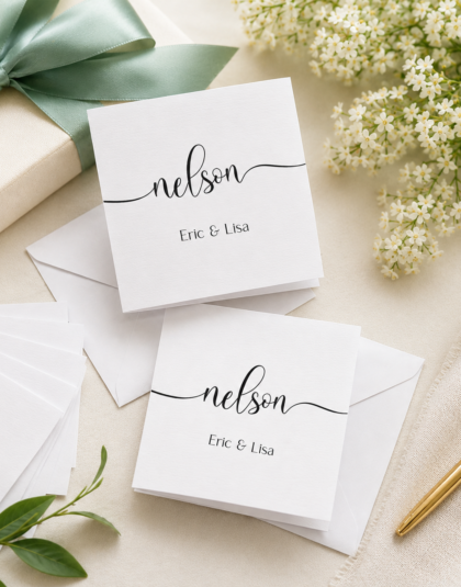 Personalized Gift Enclosure Cards for Couples