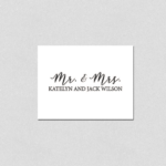 Mr. & Mrs. Note Cards