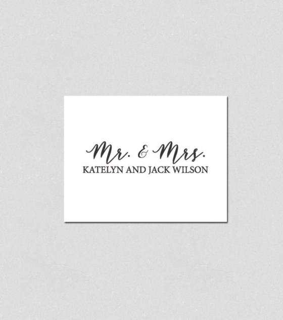 Mr. & Mrs. Note Cards