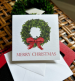 christmas wreath enclosure card