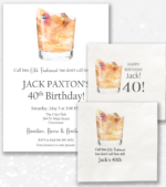 old fashioned cocktail party invitation ana matching cocktail napkins