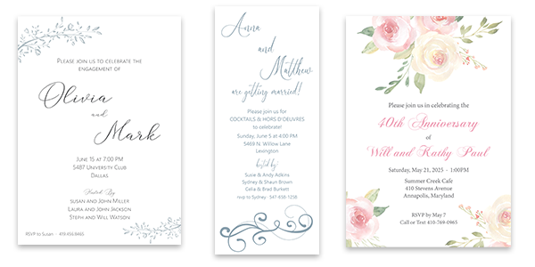 Party Invitations designed by Lafayette Papers