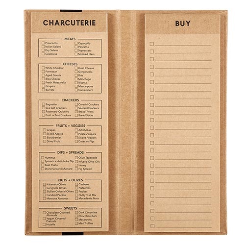 Charcuterie Shopping List Pad