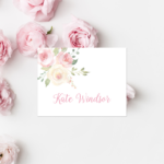 Blush Roses Note Card