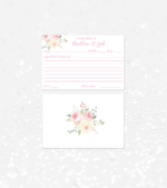 Blush Roses Recipe Cards