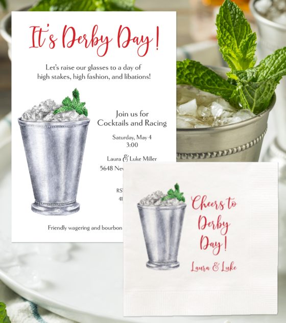 Kentucky Derby Party Invitations and Napkins