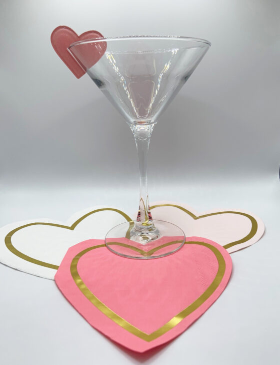 Heart shaped Drink Markers
