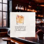 Old Fashioned Cocktail Party Napkin