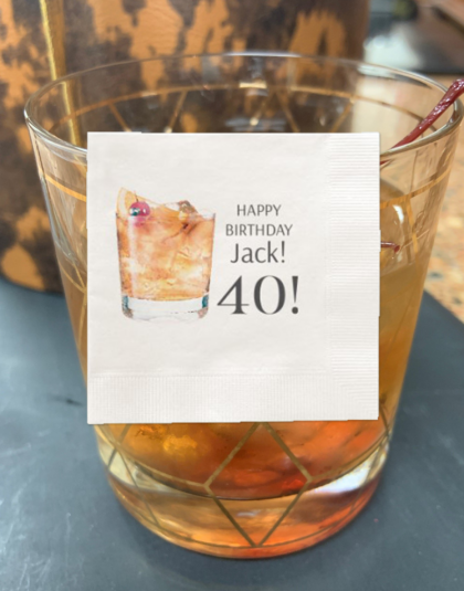 Bourbon Cocktail Napkin