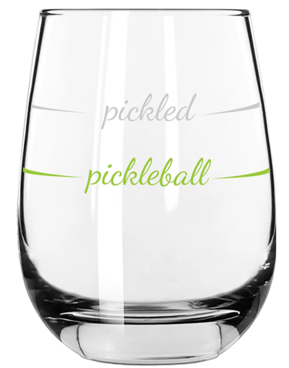 pickleball wine glass