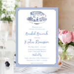 chinoiserie blue teacup party invitation