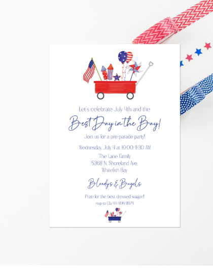 july 4th party invitation