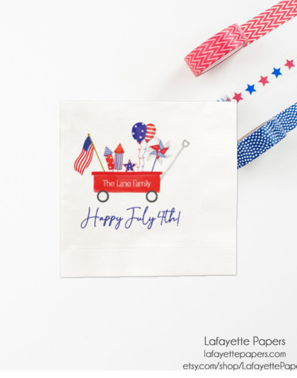 july 4th cocktail napkin