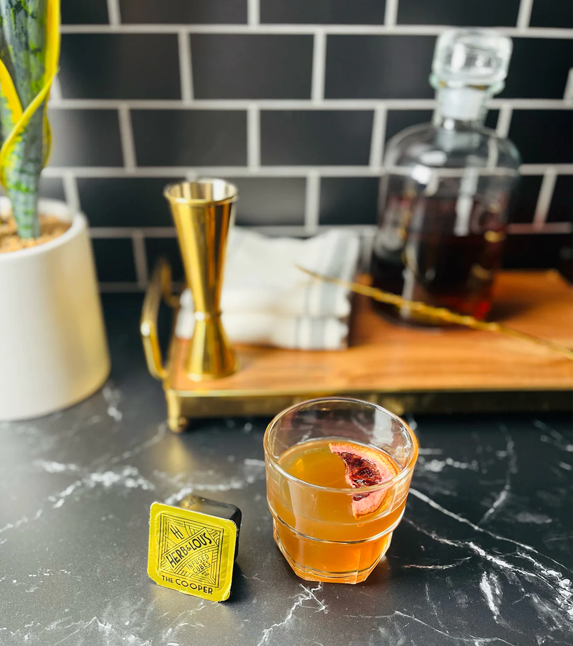 Infused Ice Cube - Old Fashioned - Lafayette Papers