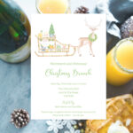 Christmas Mimosa Party Invitation
