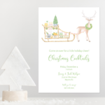 Christmas Bar Cart Party Invitation