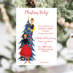 Retro Christmas Party Invitation