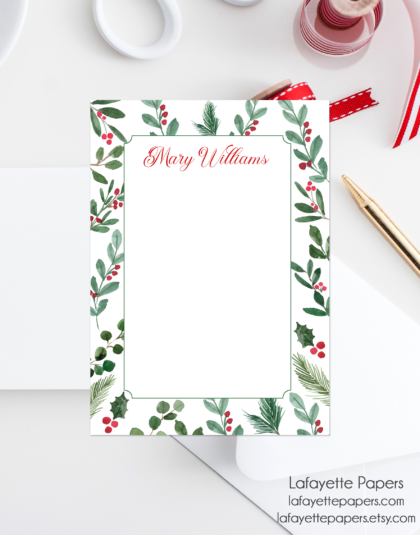 holly note pad