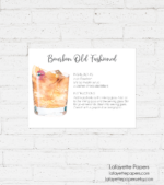 old fashioned recipe card
