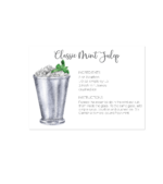 mint julep recipe card