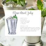 mint julep recipe card