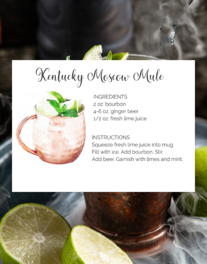 kentucky mule recipe card
