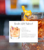 old fashioned recipe card