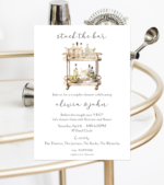 bar cart invitation