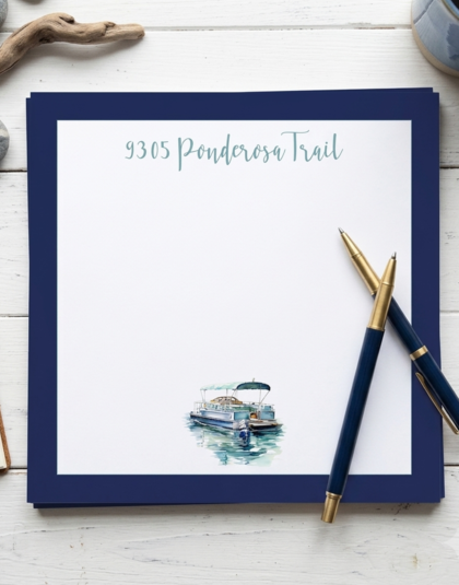 Boat Note Pad lake Life Memo Pad
