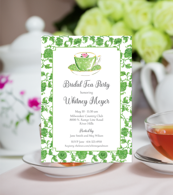 bridal tea party invitation
