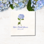 hydrangea party napkins