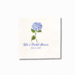hydrangea cocktail napkins