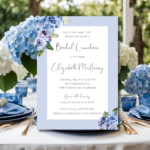 hydrangea invitation