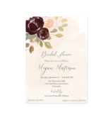 fall floral invitations