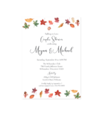 Fall party invitation