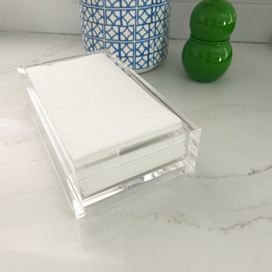 guest towel napkin holder acrylic