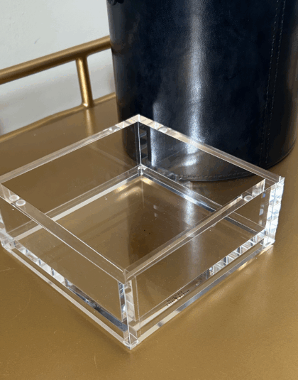 heavyweight acrylic cocktail napkin holder