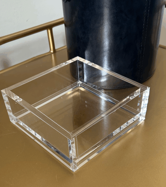 heavyweight acrylic cocktail napkin holder