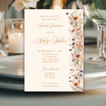 Fall Floral Bridal Shower Invitation - Image 15