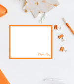 orange-note-cards-personalized