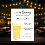 brewery shower invitation