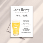 beer couples shower invite