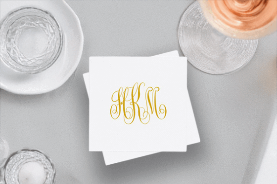 personalized cocktail napkins