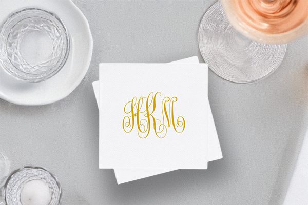 personalized cocktail napkins